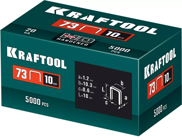 Скобы для плайера, тип 73, калибр 20GA 31773-10 купить в Нягани