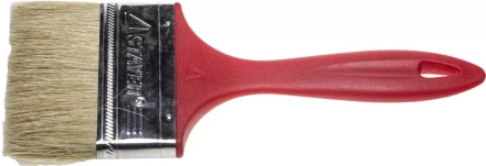 Кисть плоская STAYER &quot;UNIVERSAL-EURO&quot;, светлая натуральная щетина, пластмассовая ручка, 100мм 0108-100 купить в Нягани