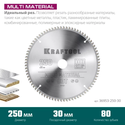 Диск пильный Multi Material, повышенный ресурс 36953-250-30 купить в Нягани