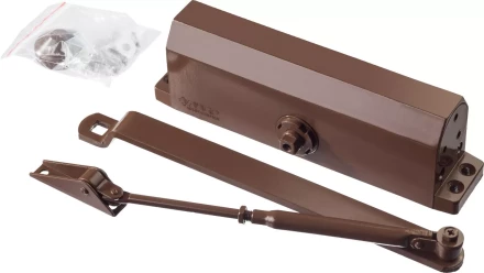 Доводчик дверной ЗУБР &quot;ПРОФЕССИОНАЛ&quot;, для дверей массой до 100 кг, цвет коричневый 37912-100 купить в Нягани