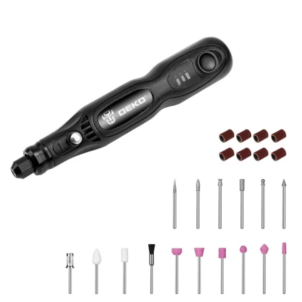 Гравер аккумуляторный DEKO DKRT3.6-Li SET, 063-1400 купить в Нягани