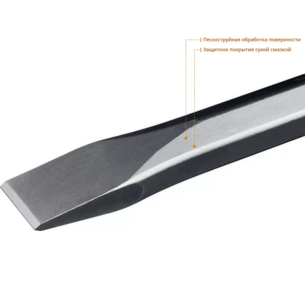 ЗУБР БУРАН, 35 х 400 мм, HEX 28, плоское зубило (29380-35-400) купить в Нягани