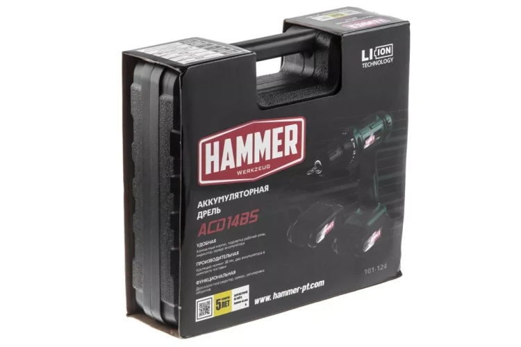 Дрель аккумуляторная HAMMER ACD14BS купить в Нягани