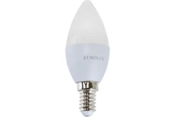 Лампа светодиодная EUROLUX LL-E-C37-5W-230-4K-E14 76/2/3