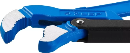 Ключ трубный рычажный ЗУБР "ПРОФЕССИОНАЛ", тип "S", изогнутые губки для труднодоступ мест, цельнокованный, Сr-V, № 0, 1/2" 27336-0_z01 купить в Нягани