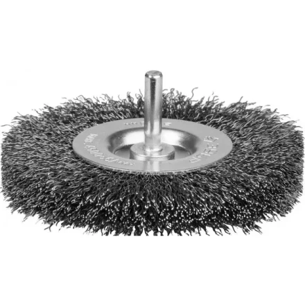 ЗУБР &quot;ЭКСПЕРТ&quot;. Щетка дисковая для дрели, двухрядная, витая стальная проволока 0,3мм, 75мм 35198-075-2_z01 купить в Нягани