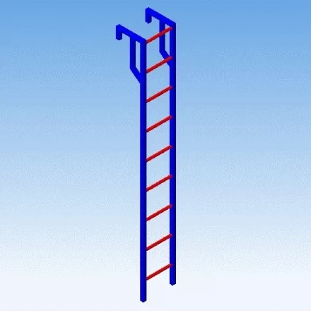 Лестница навесная алюминиевая для полувагонов УСЦ ЛНАп-3,5 купить в Нягани