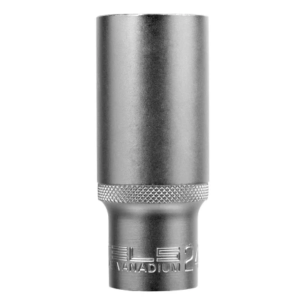 Головка торцевая удлиненная, 24 мм, шестигранная, CrV, под квадрат 1/2 Stels 13883 купить в Нягани