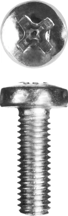 Винт ЗУБР &quot;МАСТЕР&quot; DIN 7985, класс прочности 4.8, оцинкованный, M5x20мм, 5кг 303150-05-020 купить в Нягани