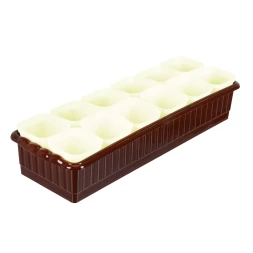 Набор для рассады Palisad 643450, поддон 470х166х82 мм, 12 горшочков по 250 мл. с выдвижным дном