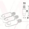 Наконечник к гор п/а M6 d 0,8 мм L28 тело 8 Cu-Cr-Zr Aurora купить в Нягани