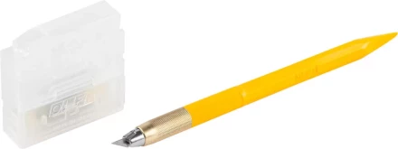 Нож OLFA &quot;Utility Models&quot; перовой дизайнерский, для точных работ, рукоятка с мини шпателем, 5 лезвий, 4мм OL-AK-5 купить в Нягани