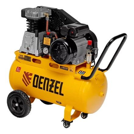 Компрессор воздушный рем. привод Denzel BCI 2100/50, 2,1 кВт, 50 литров, 400 л/мин купить в Нягани