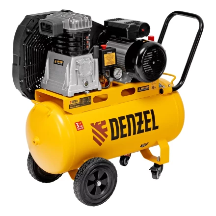 Компрессор воздушный рем. привод Denzel BCI 2100/50, 2,1 кВт, 50 литров, 400 л/мин купить в Нягани