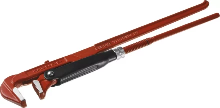 Ключ трубный ЗУБР &quot;МАСТЕР&quot; рычажный, прямые губки, цельнокованный, № 2, 1.5&quot; 27314-2 купить в Нягани