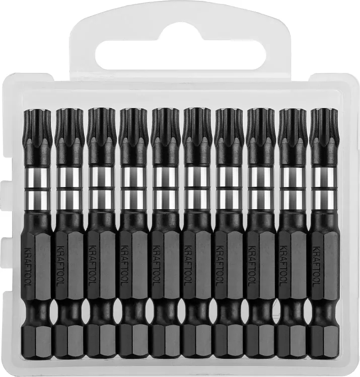 Биты для ударных шуруповертов KRAFTOOL Impact Pro TX 26195-30-50-S10 купить в Нягани