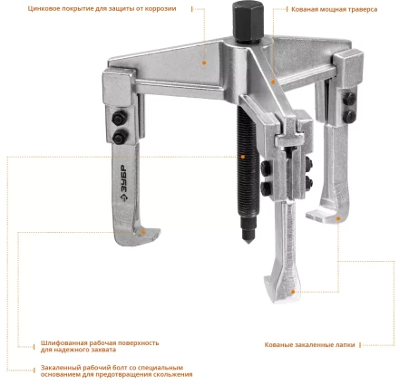 Съемники раздвижные 3-захватные серия ПРОФЕССИОНАЛ купить в Нягани