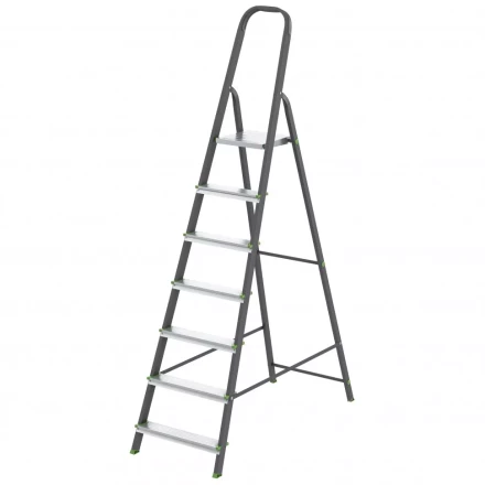 Стремянка 7 ступеней стальной Профиль алюминиевые ступени Россия Сибртех 97957 купить в Нягани