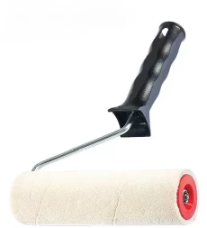 Валик "Велюр" пластмассовая ручка 180 мм ворс 4 мм D 40 мм шерсть  MATRIX 80888