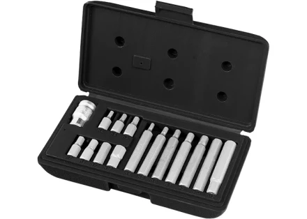 Набор бит HEX, хвостовик-шестигранник 1/2&#039;&#039;, CrV,10 мм, 15 предм  STELS 11313 купить в Нягани