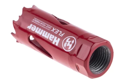 Коронка биметаллическая HAMMER Ф20х38мм 1/2&quot; BiMETALL (224-002) купить в Нягани