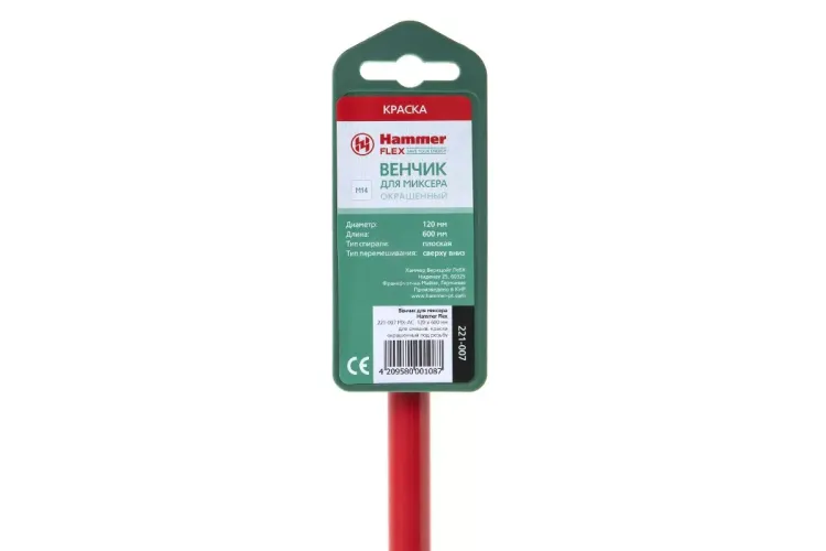 Венчик для миксера HAMMER Ф120х600мм М14 (221-007 MX-AC) купить в Нягани