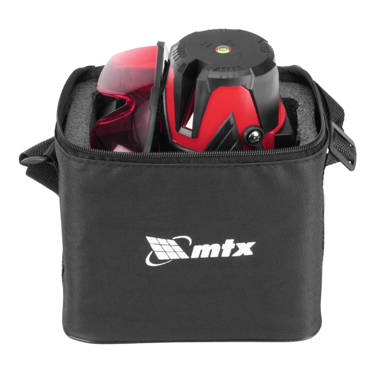 Лазерный уровень MXL RED, 30 м, красный луч, акк. Li 2400 mAh, сумка, резьба 5/8" // MTX 35012 купить в Нягани