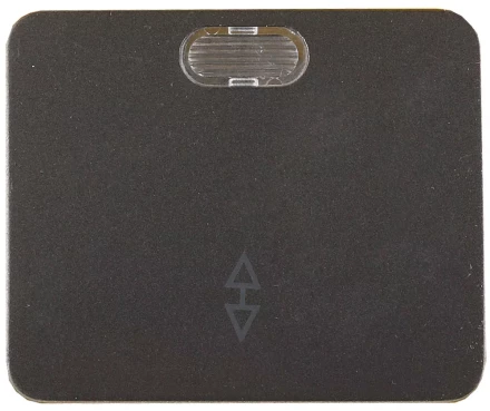 Выключатель СВЕТОЗАР &quot;ГАММА&quot; проходной, с подсветкой, одноклавишный, без вставки и рамки, цвет темно-серый металлик, 10A SV-54138-DM купить в Нягани