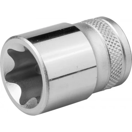 Торцовая головка KRAFTOOL &quot;INDUSTRIE QUALITAT&quot;, Cr-V, внешний TORX, хромосатинированная, 1/2&quot;, Е 24 27810-24_z01 купить в Нягани