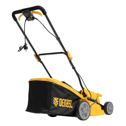 Газонокосилка электрическая GMC-1800, шир. 38см, 1800 Вт, 6 уров., травосб. 35 л// Denzel купить в Нягани