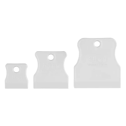 Набор шпателей 40-60-80 мм, белая резина, 3 шт. Россия Sparta 85801 купить в Нягани