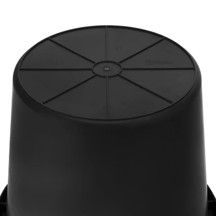 Ведро строительное пластмассовое Сибртех 81480, 20 л, высокопрочное с носиком купить в Нягани