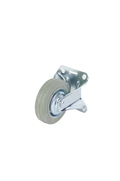 Колесо неповоротное серая резина FC 46 f 100 мм 1027207