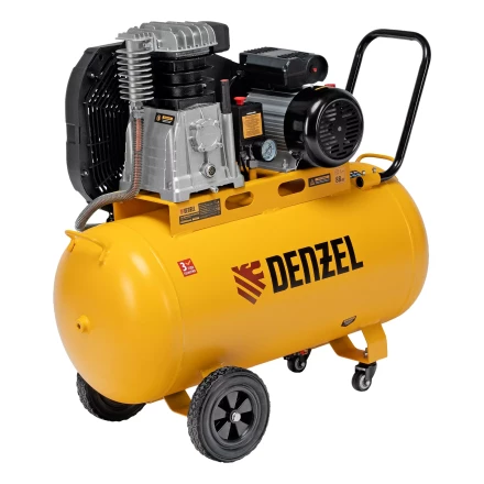 Компрессор воздушный рем. привод Denzel BCI 2200/100, 2,2 кВт, 100 литров, 420 л/мин купить в Нягани
