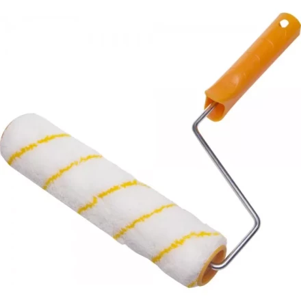 Валик GIRPAINT ПОЛИАКРИЛ малярный в сборе, ворс 12мм, бюгель 6мм, 40х240мм, STAYER Master 0315-24 купить в Нягани