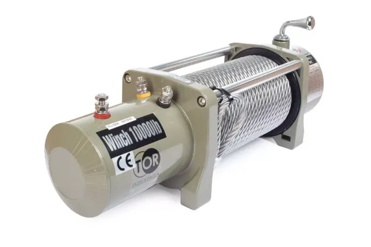 Лебедка автомобильная TOR ЛА S10000 г/п 4536 кг 28 м 12V 1141004 купить в Нягани