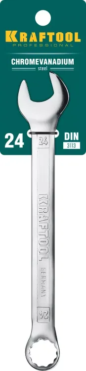 Ключи комбинированные KRAFTOOL, Cr-V, DIN 3113 27079-24 купить в Нягани