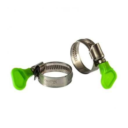 Хомуты металлические червячные 20-32 мм ширина 12 мм W4 с ключом 2 шт Сибртех 476513 купить в Нягани