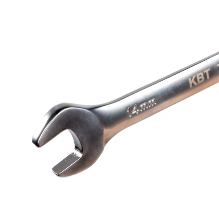 Набор гаечных комбинированных трещоточных ключей с шарниром КВТ НТКШ-8 (8–19 мм), 8 шт. (91951) купить в Нягани