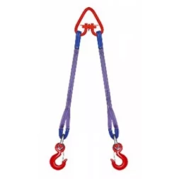 Строп текстильный двухветвевой 2СТ 4 т L=8 м SF6 75 мм Звено РТ-3