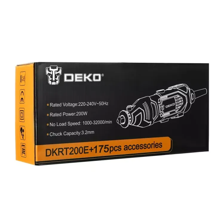 Гравер электрический DEKO DKRT200E DEKO 175 tools, 063-1416 купить в Нягани