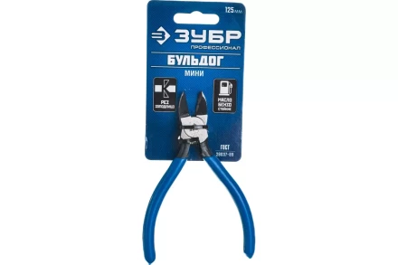 Бокорезы ЗУБР &quot;БУЛЬДОГ&quot; для пластика и меди, хромоникелевая сталь, обливные рукоятки, особочистый рез заподлицо, 125мм 22175-8-15 купить в Нягани