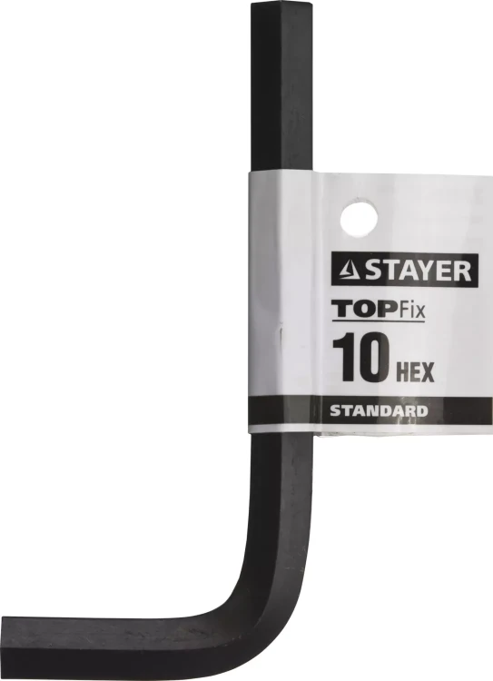Ключ имбусовый STAYER "STANDARD", сталь, черный, 10мм 27405-10 купить в Нягани