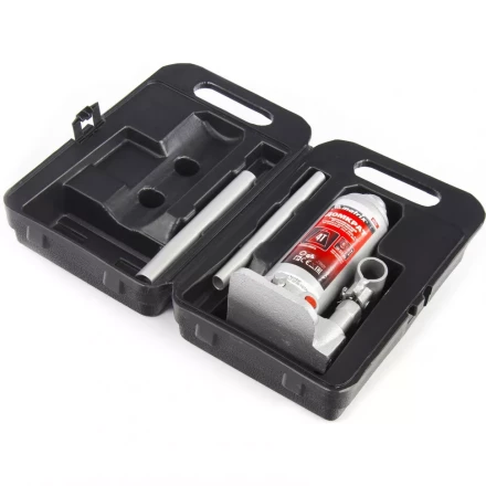 Домкрат гидравлический бутылочный 4 т h подъема 194–372 мм в пласт. кейсе MTX 507549 купить в Нягани