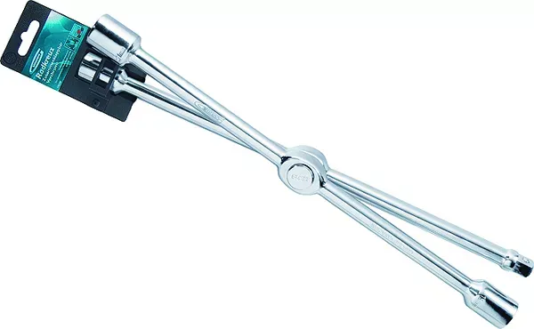 Ключ-крест баллонный складной 17,19,21mm и 1/2" 406мм хромир. Gross 14250 купить в Нягани