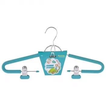 Вешалка для костюма с мягким противоскользящим покрытием 42 см бирюзовая ELFE 92925 купить в Нягани