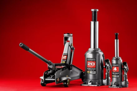 Домкрат гидравлический бутылочный, 8т, 200-385 мм, MIRAX 43260-8 43260-8 купить в Нягани