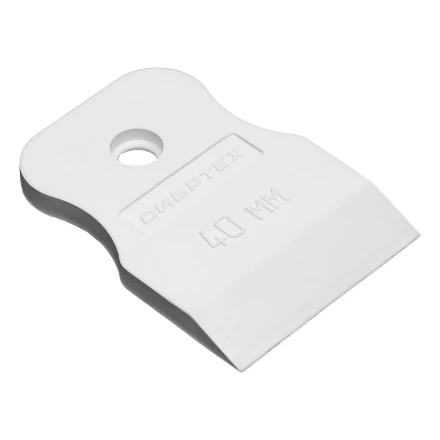 Шпатель, белая резина, 40 мм Россия Сибртех 85831 купить в Нягани