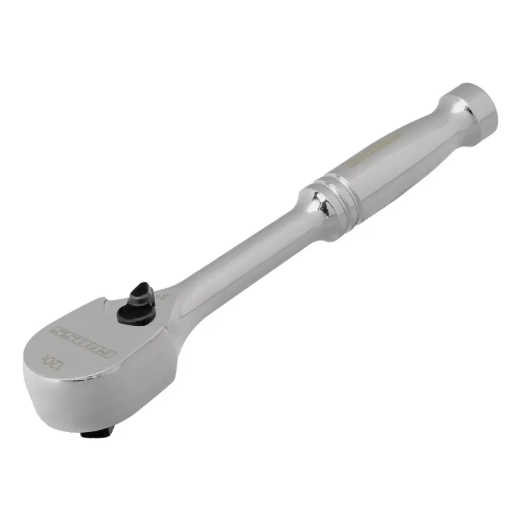 Ключ-трещотка 1/4" Gross 14050, CrV, 120 зубьев, цельнометаллический, хром купить в Нягани