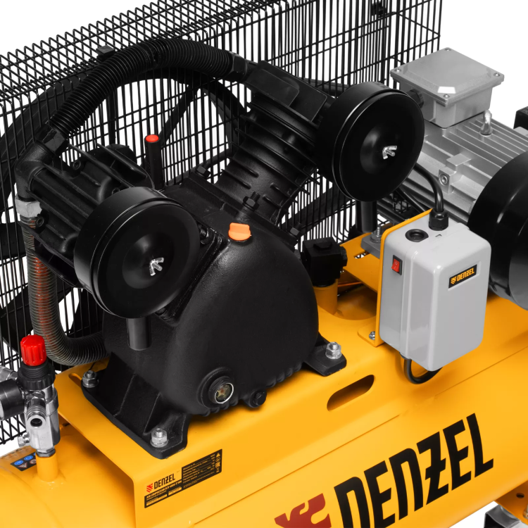 Компрессор воздушный рем. привод Denzel BCV 4000-T/100, 4,0 кВт, 100 литров, 690 л/мин купить в Нягани